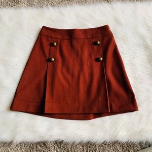 Express mini skirt with Double Front Pleads